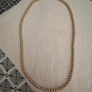 14k Elegant Gold Beaded Necklace!